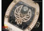 RM 051 RG Full Paved Diamonds Phœnix Dial on Black Rubber Strap 6T51