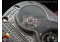 RM053 SS Fake Tourbillon Full Paved Diamonds Skeleton Dial on Red Rubber Strap A2824