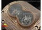 RM053 RG Fake Tourbillon Full Paved Diamonds Skeleton Dial on Black Rubber Strap A2824