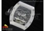 RM053 SS Fake Tourbillon Skeleton Dial on Black Rubber Strap A2824