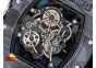 RM055 Forge Carbon Titanium Case KVF Best Edition Skeleton Dial White Inner Bezel on Black Rubber Strap MIYOTA8215