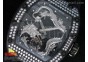 RM057 Dragon-Jackie Chan PVD Silver Dragon Dial Diamonds Bezel on Black Rubber Strap A2824