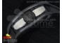 RM061 Black Ceramic White Inner Bezel Skeleton Dial on Black Rubber Strap MIYOTA8215