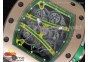 RM061 RG RMF Green Inner Bezel Skeleton Dial on Green Rubber Strap MIYOTA9015