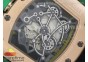 RM061 RG RMF Green Inner Bezel Skeleton Dial on Green Rubber Strap MIYOTA9015