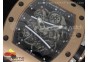 RM061 RG RMF Black Inner Bezel Skeleton Dial on Black Rubber Strap MIYOTA9015