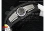 RM061 PVD RMF White Inner Bezel Skeleton Dial on White Rubber Strap MIYOTA9015