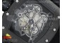 RM061 PVD RMF Black Inner Bezel Skeleton Dial on Black Rubber Strap MIYOTA9015