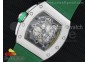 RM061 SS RMF Green Inner Bezel Skeleton Dial on Green Rubber Strap MIYOTA9015