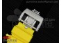 RM061 White Ceramic Yellow Inner Bezel Skeleton Dial on Yellow Rubber Strap MIYOTA8215