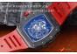 RICHARD MILLE 035-02 RAFAEL NADAL FORGE CARBON TITANIUM CASE. RED FROM KVF BEST EDITION MIYOTA8215