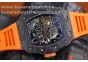 RICHARD MILLE 035-02 RAFAEL NADAL FORGE CARBON TITANIUM CASE. ORANGE FROM KVF BEST EDITION MIYOTA8215