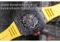 RICHARD MILLE 035-02 RAFAEL NADAL FORGE CARBON TITANIUM CASE. YELLOW FROM KVF BEST EDITION MIYOTA8215