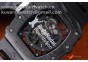 RICHARD MILLE 035-02 RAFAEL NADAL FORGE CARBON TITANIUM CASE. BLACK-WHITE FROM KVF BEST EDITION MIYOTA8215