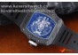 RICHARD MILLE 035-02 RAFAEL NADAL FORGE CARBON TITANIUM CASE. BLACK-WHITE FROM KVF BEST EDITION MIYOTA8215