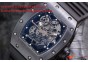 RICHARD MILLE 055 BLACK CERAMIC BEZEL SKELETON DIAL.MIYOTA8215