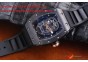 RICHARD MILLE 052 SKULL BLACK CERAMIC BEZEL SKELETON DIAL.MIYOTA8215