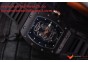 RICHARD MILLE 052 SKULL BLACK CERAMIC BEZEL SKELETON DIAL.MIYOTA8215