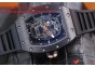 RICHARD MILLE 052 SKULL BLACK CERAMIC BEZEL SKELETON DIAL.MIYOTA8215