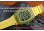 RICHARD MILLE 059 YOHAN BLAKE YELLOW INNER BEZEL SKELETON DIAL.MIYOTA 6T51