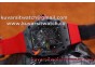 RICHARD MILLE 035 FORGE RED CARBON SKELETON DIAL MIYOTA9015