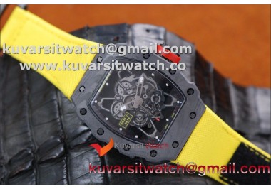 RICHARD MILLE 035 FORGE YELLOW CARBON SKELETON DIAL MIYOTA9015