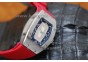 RICHARD MILLE RM007  LADY SS-WHITE.RED RUBBER