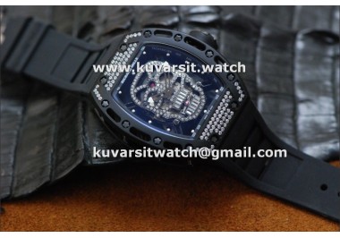 RICHARD MILLE RM052 SKULL PVD FULL DIAMONDS.