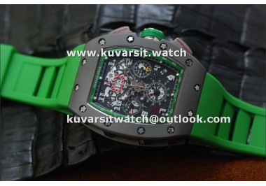 RICHARD MILLE RM011 FELIPE MASSA LIMITED EDITION SS-BLASTED/GREEN