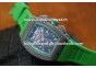 RICHARD MILLE RM011 FELIPE MASSA LIMITED EDITION SS-BLASTED/GREEN