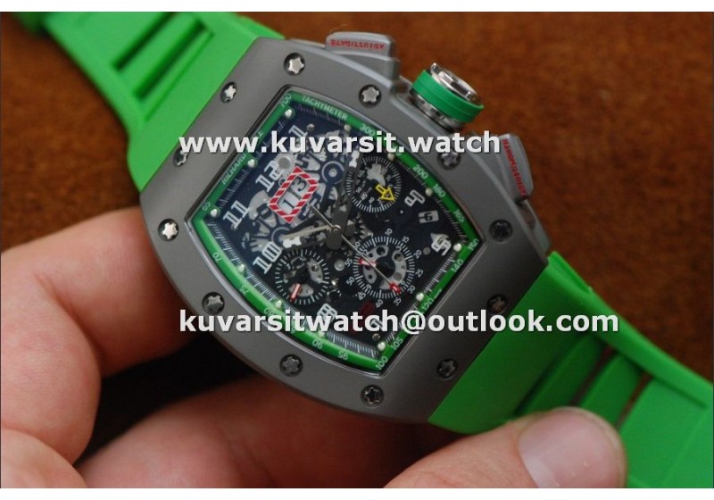 RICHARD MILLE RM011 FELIPE MASSA LIMITED EDITION SS BLASTED GREEN