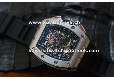 RICHARD MILLE RM011 FELIPE MASSA TOURBILLON  LIMITED EDITION SS/BLACK