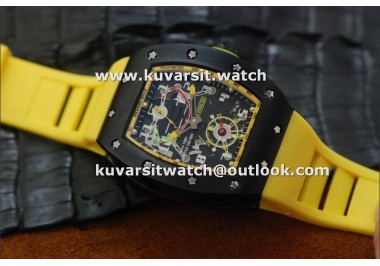 RICHARD MILLE RM036 PVD/YELLOW ASIAN 23J MOVEMENT