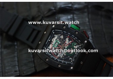 RICHARD MILLE RM11 PVD/GREEN ASIAN 23J MOVEMENT