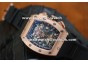 RICHARD MILLE RM011 FELIPE MASSA TOURBILLON  LIMITED EDITION ROSE GOLD/BLACK