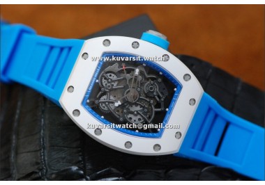 RICHARD MILLE SKELETON BLUE/WHITE MIYOTA9015