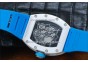 RICHARD MILLE SKELETON BLUE/WHITE MIYOTA9015