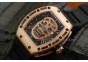 RICHARD MILLE SKULL TOURBILLON ROSE GOLD..