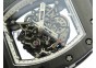 RM055 Ti Case KVF Best Edition Black Ceramic Bezel Skeleton Dial on Black Rubber Strap MIYOTA8215