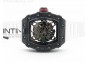 RM035-02 Forged Carbon Case V2 KVF Best Edition Skeleton Dial Red Crown on White Rubber Strap MIYOTA8215