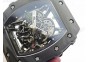 RM035-02 Forged Carbon Case V2 KVF Best Edition Skeleton Dial Red Crown on White Rubber Strap MIYOTA8215