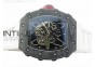 RM035-01 Forged Carbon Case V2 KVF Best Edition Skeleton Dial Red Crown on White Rubber Strap MIYOTA8215