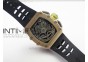 RM011 RG Chronograph RG Case KVF 1:1 Best Edition Crystal Skeleton Dial on Black Rubber Strap A7750