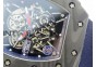 RM035-01 Forged Carbon Case V2 KVF Best Edition Skeleton Dial Blue Crown on Blue Nylon Strap MIYOTA8215