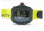 RM035-01 Forged Carbon Case V2 KVF Best Edition Skeleton Dial Red Crown on Yellow Nylon Strap MIYOTA8215