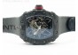 RM035-01 Forged Carbon Case V2 KVF Best Edition Skeleton Dial Red Crown on Gray Nylon Strap MIYOTA8215