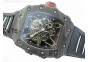 RM035-01 Forged Carbon Case V2 KVF Best Edition Skeleton Dial Red Crown on Black Rubber Strap MIYOTA8215