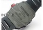 RM035-01 Forged Carbon Case V2 KVF Best Edition Skeleton Dial Red Crown on Black Rubber Strap MIYOTA8215