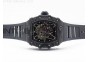 RM035-01 Forged Carbon Case V2 KVF Best Edition Skeleton Dial Black Crown on Black Rubber Strap MIYOTA8215