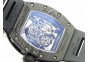 RM055 Forged Carbon Case KVF Best Edition Skeleton Dial Black Crown on Black Rubber Strap MIYOTA8215